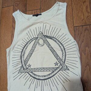 Truly Madly Deeply Women's Shirt Snake Triangle Boho Top